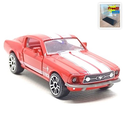 Majorette Ford Mustang Vintage Red / White Stripes 1:62 (3'') no Package