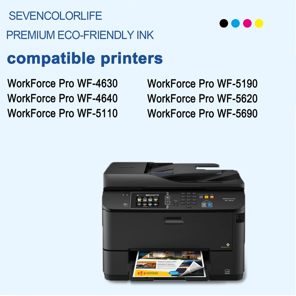 Чернила совместимые с Epson Workforce Pro WF-4630 WF-4640 WF-5110 4 упаковки 786XL - Изображение 2 из 4