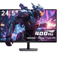 KTC 24.5" 400Hz 1ms Fast IPS Gaming Monitor - HDR400 FHD 1080P HDMI DP, Tilt
