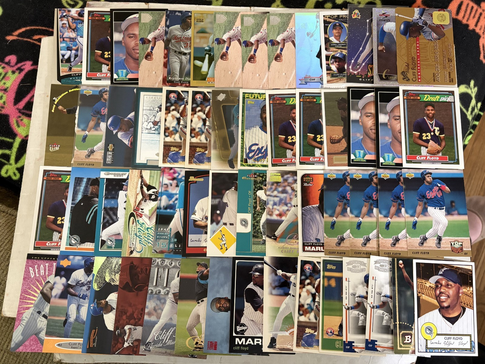 (162) Cliff Floyd Cards Base RC Parallels Inserts Rookie Lot Collection