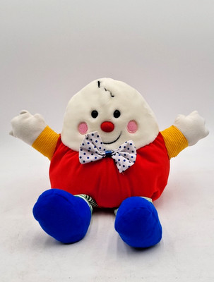 Dakin Humpty Dumpty Plush Stuffed Animal Toy Polka Dot Bow Tie 1992 Scar Chimes