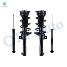 Front Quick Complete Strut-Coil Spring-Rear Shock Absorber For 2015-2017 Audi A3