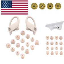 Ear Tips for Powerbeats Pro Headphones, 8 Pairs S/M/L/D 4 Sizes Soft Silicone...