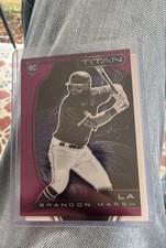 2022 Panini Chronicles - Titan Brandon Marsh #2 Purple Mojo Prizm /99 (RC)