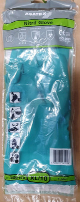 12 Paar Asatex 3450-ECO Gr. 10 , Chemikalienschutzhandschuhe , Nitril Handschuhe