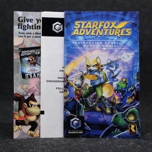 Star Fox Adventure (GameCube) Manual Only W/ Inserts - Authentic Great Condition