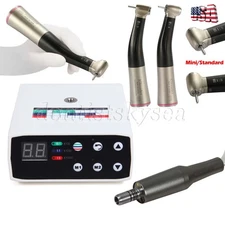 Dental LED Electric Brushless Micro Motor/1:5 Fiber Optic LED Contra Angle