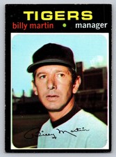 1971 Topps - #208 Billy Martin | Detroit Tigers VG