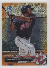 2017 Bowman Chrome Prospects Orange Shimmer Refractor 15/25 Bobby Bradley a6i