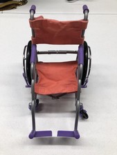 Our Generation 18  Doll Wheelchair Purple Gray Rolling Chair American Girl Size