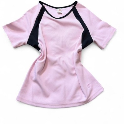 Rare Vintage 90s AVIA Pink & Black Colorblock Athletic Top, Women's Size M