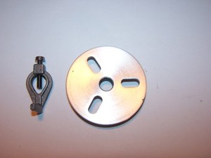 UNIMAT, Face-plate DB206-2, 2 5/8", includes Dog ear, Austria, Vintage, #ML070-1