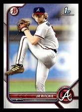 JR Ritchie 2022 1st Bowman Draft #BD-126 Atlanta Braves Rookie RC