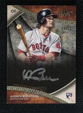 2017 Topps Tier One Break Out Silver Ink 4/10 Andrew Benintendi #BOA-AB Auto uk2