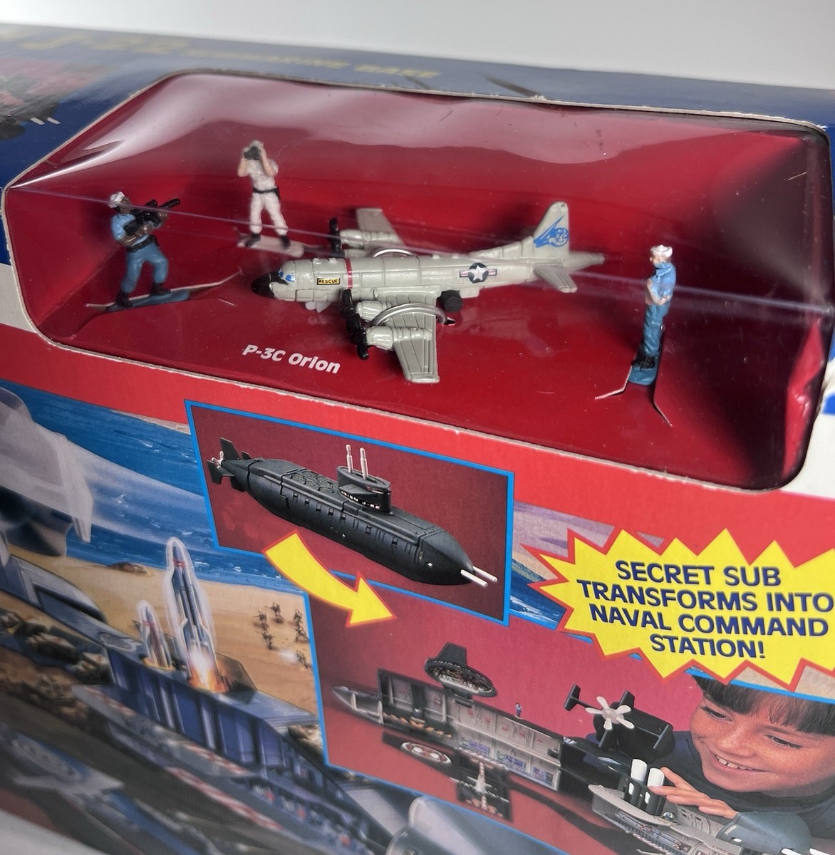 VTG 1998 Galoob Micro Machines Military Orion J-22 Submarine Base