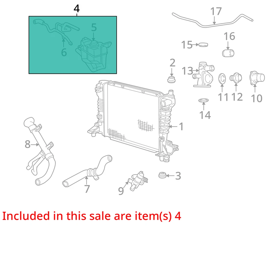 2005 Lincoln LS Coolant Overflow Bottle OEM 97K Miles - LKQ405135779 - Image 4 of 4