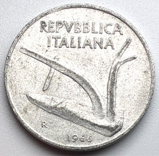 Italy / 10 Lire / 1966-R / KM#93 / (03-1862)