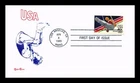 US COVER OLYMPICS GYMNASTICS 40C AIR MAIL FIRST DAY ISSUE TUDOR HOUSE