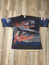 RARE VTG 1996 Dale Earnhardt #3 The Intimidator 7 Time Champ AOP L Single Stitch