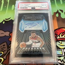 🏀 2023 Panini Obsidian TYUS JONES Volcanic Signatures Auto Blue /25 PSA 8 🔥🥵