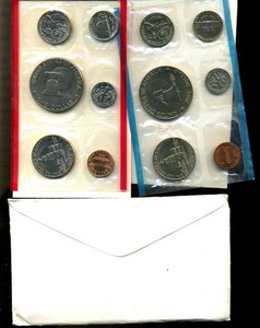 1975 P D MINT SET U.S PHILIDELPIA+DENVER Government Packaging OGP COIN PD#8895