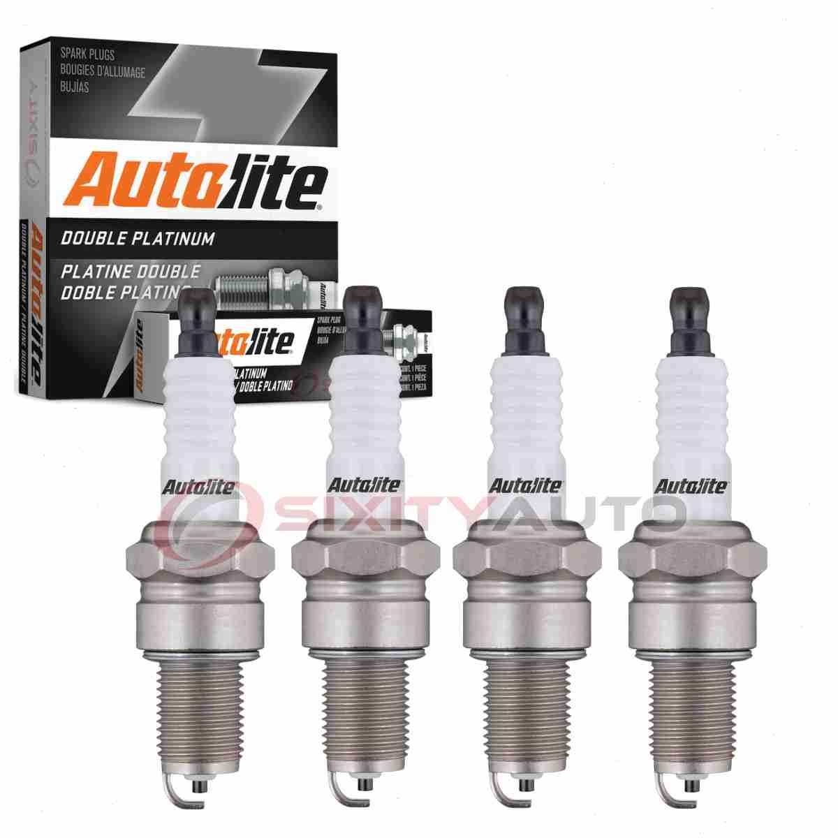 4 pc Autolite Double Platinum Spark Plugs for 1974 Mercedes-Benz 230 gu