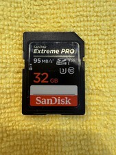 SanDisk Extreme Pro 32GB SDHC UHS-I U3 95MB/s Memory Card In Case SDSDXPA-032G