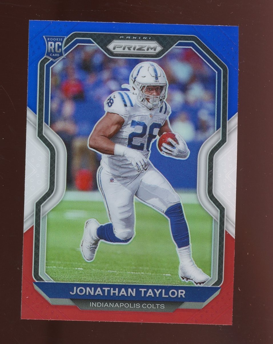 2020 Panini Red White Blue Prizm #332 Jonathan Taylor Colts RC Rookie