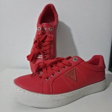 Guess Low Top Faux Leather Pink Sneakers US S...