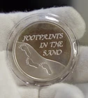1 oz .999  Silver Round Footprints in the Sand Limited Edition
