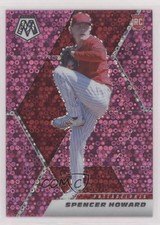 2021 Panini Mosaic Rookie Quick Pitch Pink Prizm 9/20 Spencer Howard #207 0c2