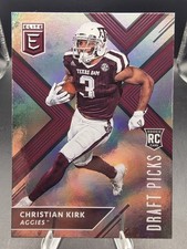 Christian Kirk 2018 Panini Elite Draft Picks Rookie RC #109 Texas A&M Aggies WR