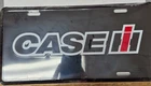 Case IH Black  License Plate