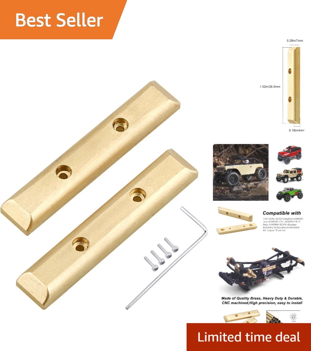 Precision Brass Boulder Weights for 1/24 Axial RC Crawler - 