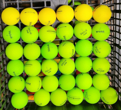 36 Volvik  Vivid, Vimax Green Yellow 4A/5A (AAAA-AAAAA) Balls. Near Mint - Mint
