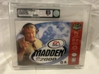 Madden NFL 2000 (Nintendo 64, 1999) Graded VGA 85 Like PSA CGC