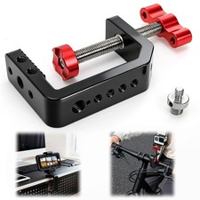 Heavy Duty C Clamp Desk Camera Mount 1/4 & 3/8 Thread Fits 2.5 Inch Thick