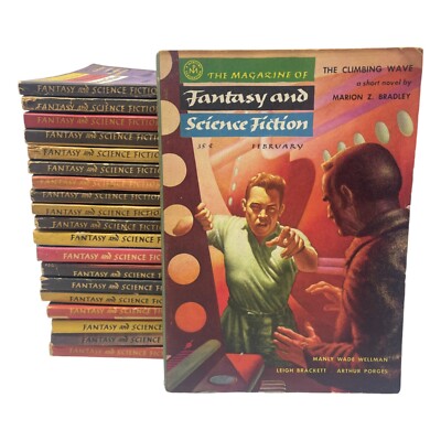 Magazine of Fantasy and Science Fiction From 1955-1977 Pick Choose Titles
