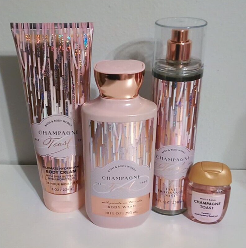 Bath and Body Works Champagne Toast 4 piece set