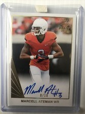 #8/10 (ONLY 10) 2018 LEAF GOLD AUTO AUTOGRAPH MARCELL ATEMAN ROOKIE CARD