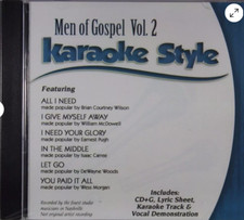 Men Of Gospel Vol 2 Christian Karaoke Style NEW CD G Daywind CD New Sealed