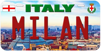 Milan Italy Novelty Car License Plate