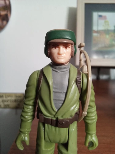 Vintage Star Wars 1983 Rebel Commando Figure Complete FLESH MOLDED HEAD CHINA!!!
