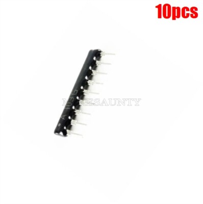 10Pcs 10K Ohm SIP9 Resistor Network Thick Array Film Ic New gk
