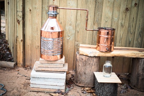 5 Gallon Copper Moonshine/Whiskey Still & Condenser Worm