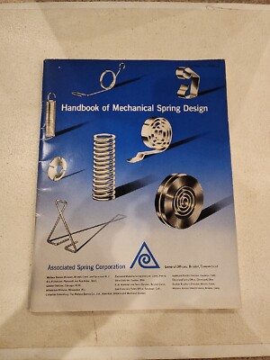 Handbook of Mechanical Spring Design by Associated Spring Corp - 1958 