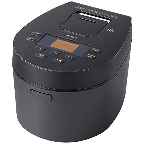 Iris Ohyama Rice Cooker, 3 Goes, IH Design, Extra-Thick Pot RC-IL30-B Black  (K)