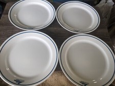 CORELLE AMTRAK 9 INCH LUNCH PLATE x 8 PLUS 8 AMTRAK DINNER PLATES FOR ecnusbaum