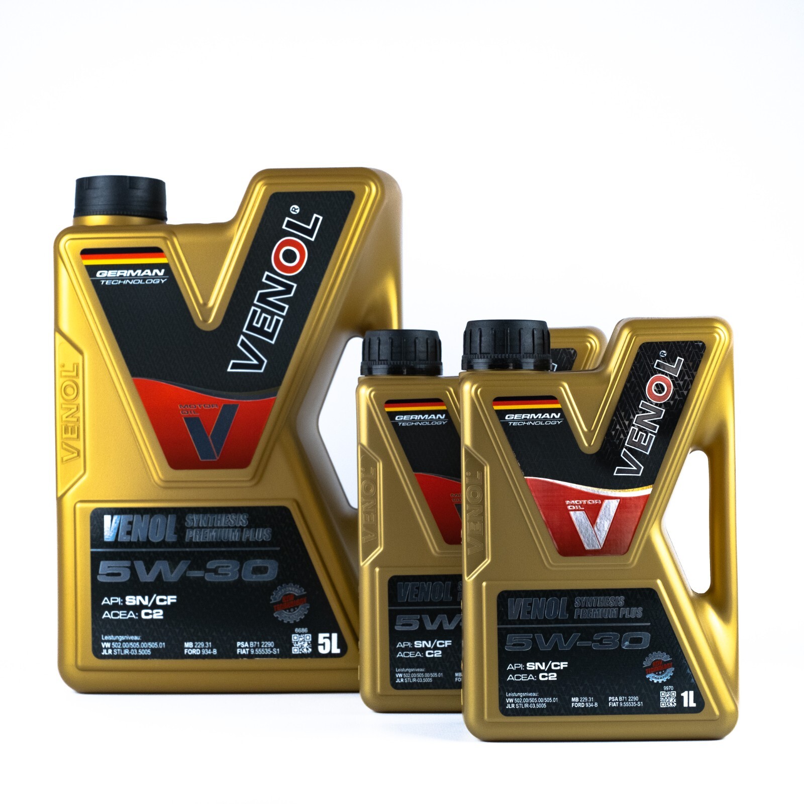 Huile moteur 5W30 VENOL C2 prolonge la durée de vie du filtre FAP en pack 7L