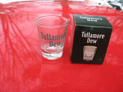Tullamore Dew Irish Whiskey Shot Glass and Original Box